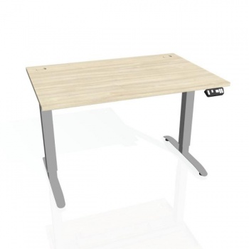 Pracovný stôl Motion, PO, 3S, 140x61 - 128x80 cm, agát/sivá 