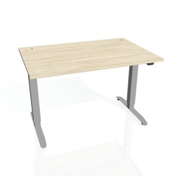 Pracovný stôl Motion, ZO, 3S, 160x61 - 128x80 cm, agát/sivá 