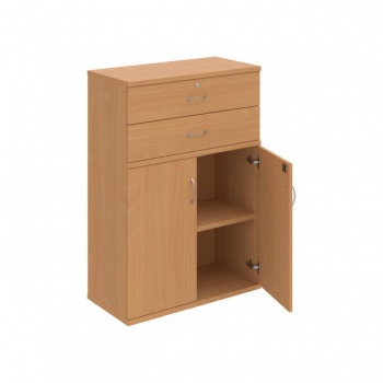 Policová skriňa Strong, zámok, 80x115,2x40 cm, buk/buk 