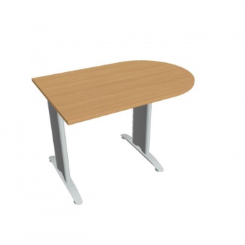Doplnkový stôl Flex, 120x75,5x80 cm, buk/kov 