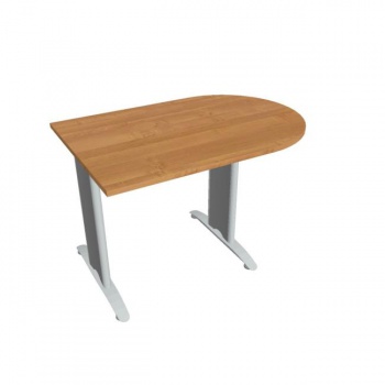 Doplnkový stôl Flex, 120x75,5x80 cm, jelša/kov 