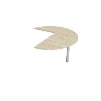 Doplnkový stôl Flex, pravý, 120x75,5x(60x80) cm, agát/kov 