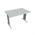 Rokovací stôl Flex, 120x75,5x80 cm, sivý/kov 