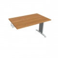Rokovací stôl Flex, 120x75,5x80 cm, jelša/kov 
