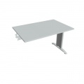 Rokovací stôl Flex, 120x75,5x80 cm, sivý/kov 