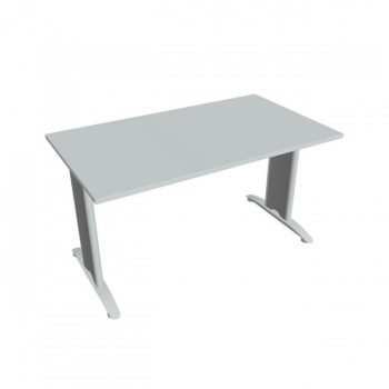 Rokovací stôl Flex, 140x75,5x80 cm, sivý/kov 