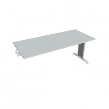 Rokovací stôl Flex, 180x75,5x80 cm, sivý/kov 