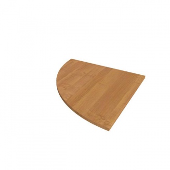 Doplnkový stôl Flex, ľavý, 80x80 cm, jelša 