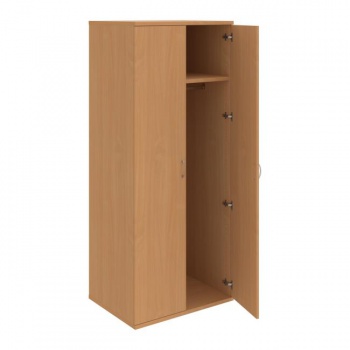 Šatníková policová skriňa Strong, 80x192x60 cm, buk/buk 