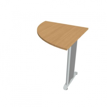 Doplnkový stôl Flex, ľavý, 80x75,5x80 cm, buk/kov 