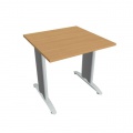 Rokovací stôl Flex, 80x75,5x80 cm, buk/kov 