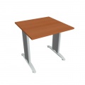 Rokovací stôl Flex, 80x75,5x80 cm, čerešňa/kov 