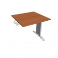 Rokovací stôl Flex, 80x75,5x80 cm, čerešňa/kov 
