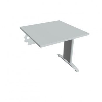 Rokovací stôl Flex, 80x75,5x80 cm, sivý/kov 