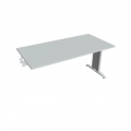 Rokovací stôl Flex, 160x75,5x80 cm, sivý/kov 