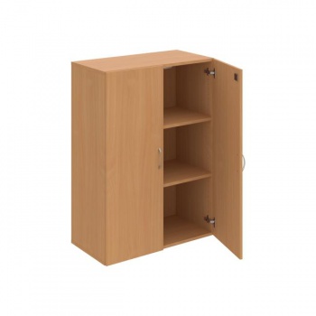 Policová skriňa Drive, zámok, 80x111x42 cm, buk/buk 