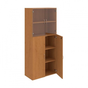 Policová skriňa Drive, zámok, 80x185x42 cm, jelša/jelša 