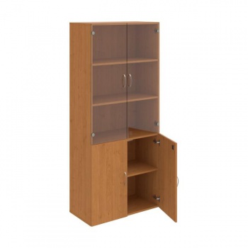 Policová skriňa Drive, zámok, 80x185x42 cm, jelša/jelša 