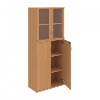 Policová skriňa Strong, zámok, 80x192x40 cm, buk/buk 