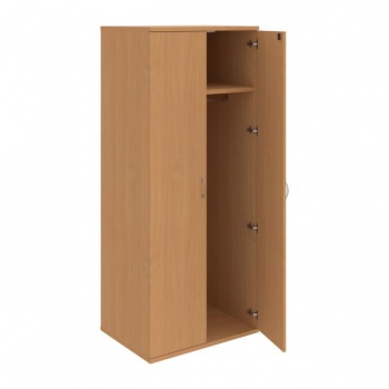 Šatníková skriňa Strong, zámok, 80x192x60 cm, buk/buk 