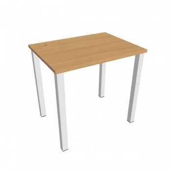 Pracovný stôl Uni, 80x75,5x60 cm, buk/biela 