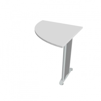 Doplnkový stôl Cross, 80x75,5x80 cm, biela/kov 