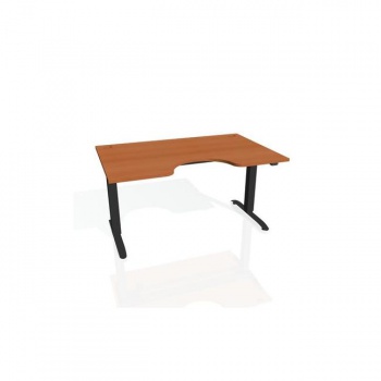 Pracovný stôl Motion Ergo, ZO, 2S, 180x70,5-120,5x90 cm, čerešňa/čierna 