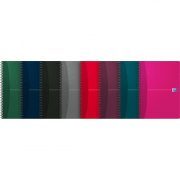 Blok Oxford Essentials, A4, 90 listov, linajkový, mix farieb 