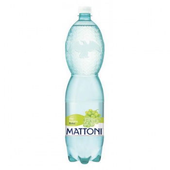 Minerálna voda MATTONI ochutená - biele hrozno sýtená 6 x 1,5 ℓ 
