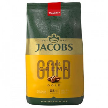 Káva JACOBS Crema Gold zrnková 1 kg 