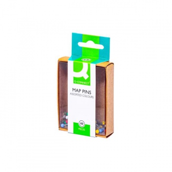 Napichovacie špendlíky guľaté Q-CONNECT 4mm mix farieb 60ks 