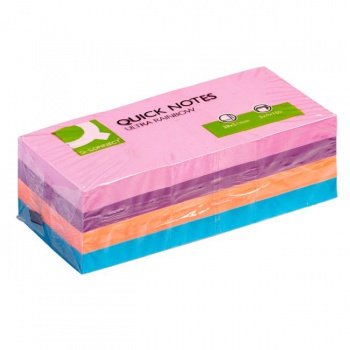 Samolepiaci bloček Q-CONNECT intenzívne 38x51mm 12x100 l 