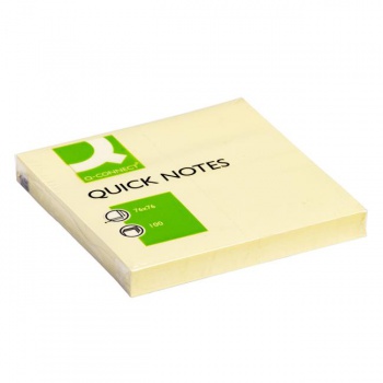 Samolepiaci bloček Q-CONNECT žltý 76x76 mm 