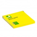 Samolepiaci bloček Q-CONNECT neónové 76x76mm žlté 