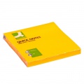 Samolepiaci bloček Q-CONNECT neónové 76x76mm oranžové 
