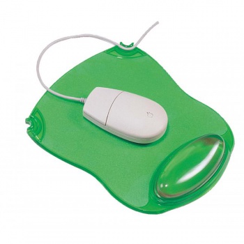 Podložka pod myš a zápästie gélová Q-CONNECT zelená 