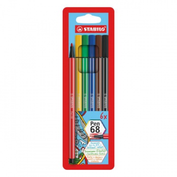 Sada popisovačov STABILO Pen 68/6S 