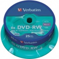 Verbatim DVD-RW 4x 4,7GB cake 25 ks 