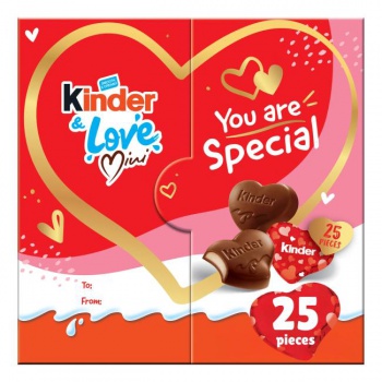 DARČEK: Kinder Chocolate Love Mini Valentín 107g 