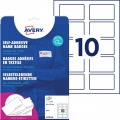 Samolepiace menovky Avery na textil 80x50mm, materiál acetátový hodváb 