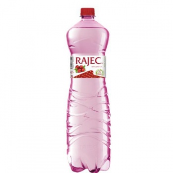Pramenitá voda Rajec ochutená - brusnica jemne sýtená 6 x 1,5 ℓ 