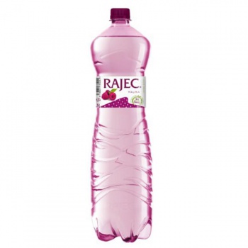 Pramenitá voda Rajec ochutená - malina jemne sýtená 6 x 1,5 ℓ 