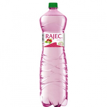 Pramenitá voda Rajec ochutená - jahoda jemne sýtená 6 x 1,5 ℓ 