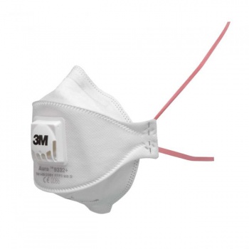 Časticový respirátor FFP3 Aura 9332+ s výdychovým ventilom 3M™ Aura™ Respirátor s filtrom častíc 9332+ poskytuje ochranu pri dýchaní kategórie FFP3, u