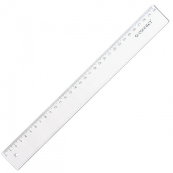 Pravítko Q-CONNECT 30cm transparentné 