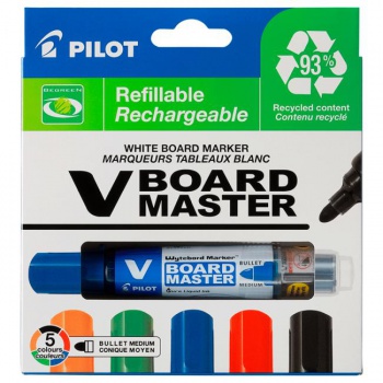 Sada popisovačov na tabule PILOT V-Board marker 5S 