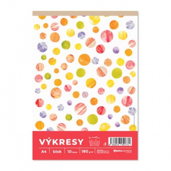 Výkresy 180g, A4 10 ks v bloku 