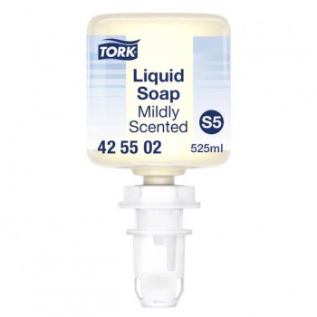 Jemne parfumované tekuté mydlo mini Tork, S5 