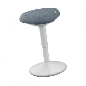 Ergonomická balančná stolička Leitz Ergo na sedenie, svetlo šedá 