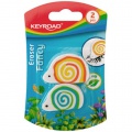 Guma univerzálna KEYROAD slimák, blister 2 ks, mix farieb 